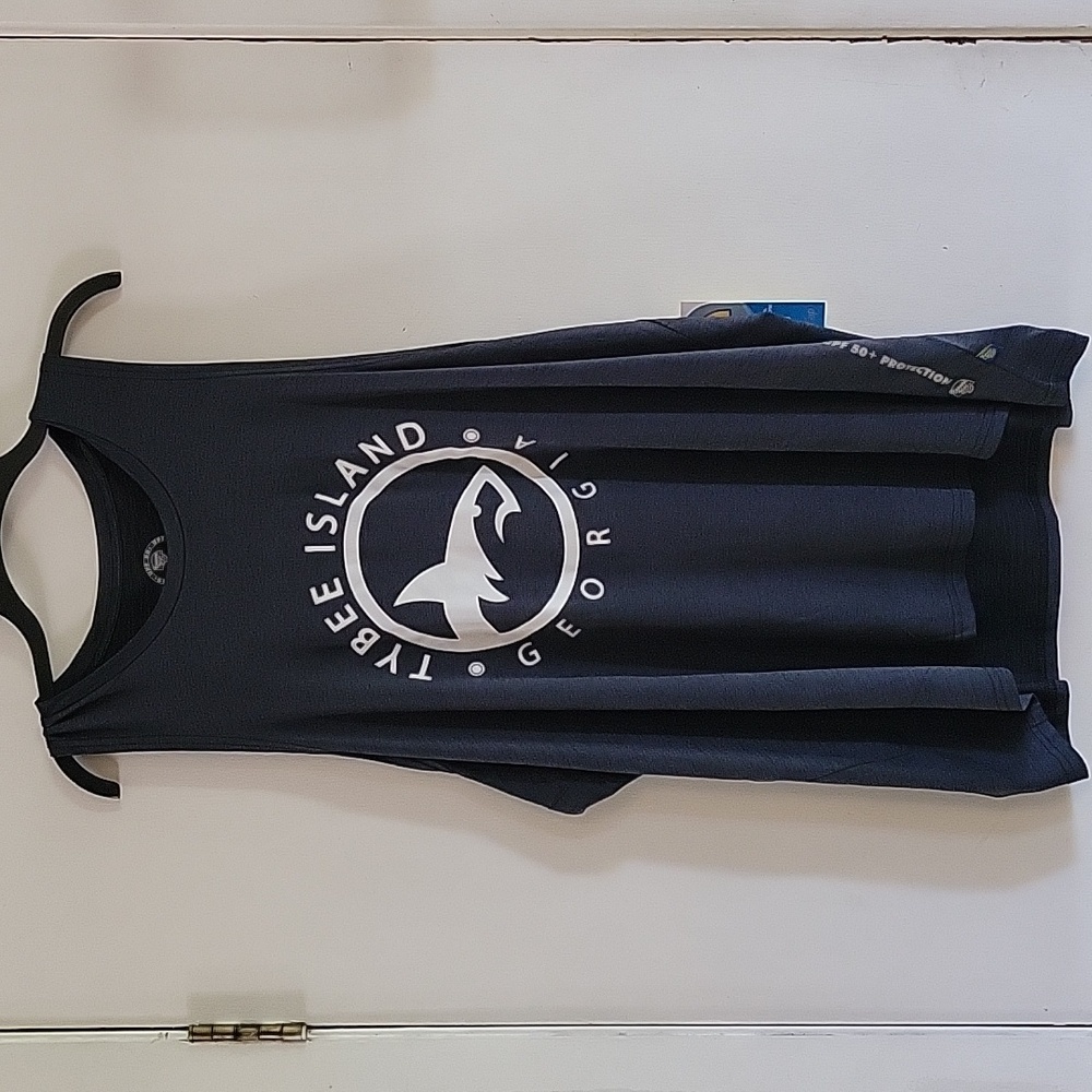 Black Tybee Island Tank Top